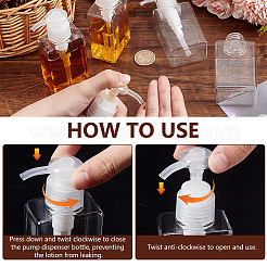 Botellas de prensa de bomba de plástico&nbsp;AJEW-WH0471-116B