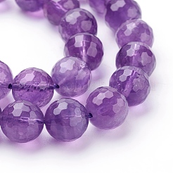 Natürlichen Amethyst Perlen Stränge&nbsp;X-G-C073-10mm-3