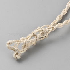 Pochette en macramé avec cordon ciré réglable&nbsp;NJEW-WH0021-21B