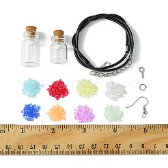 DIY Wunschflaschen-Ohrring-Halsketten-Herstellungsset&nbsp;DIY-FS0005-52