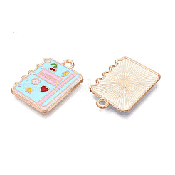 Pendentifs d'émail en alliage&nbsp;ENAM-Q004-01KCG-23
