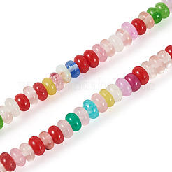 1 filo di perline di giada bianca naturale&nbsp;G-TA0003-13A