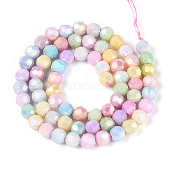 Brins de perles de verre électrolytiques anti-ternissement&nbsp;X-EGLA-T021-6mm-15-12