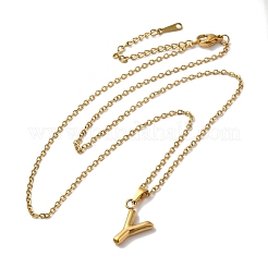 Collares de acero inoxidable 201 con revestimiento al vacío de PVD&nbsp;NJEW-H033-01G-Y