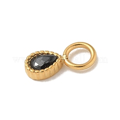 Ionenplattierung (IP) 304 Edelstahl mit Strass-Anhängern&nbsp;STAS-G351-18G-01