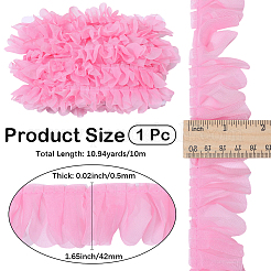 Ruban polyester plissé de 10 m&nbsp;OCOR-CY0002-27C