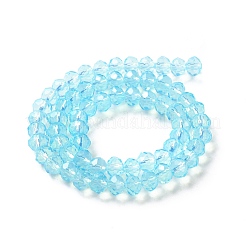 Peinture de cuisson perles de verre transparentes brins&nbsp;DGLA-A034-J8MM-D08