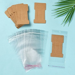 50 Stück Kraftpapier-Haarspangen-Displaykarten&nbsp;CDIS-YW0001-07