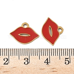 304 Edelstahl-Emaille-Anhänger&nbsp;STAS-V015-43G