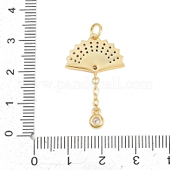 Ottone micro spianare pendenti zirconi&nbsp;KK-D258-09G-03