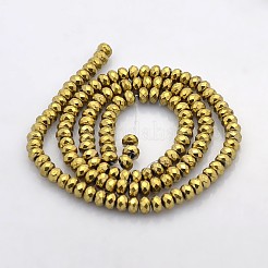 Electroplate non magnetici ematite sintetico fili di perline&nbsp;G-J208D-02