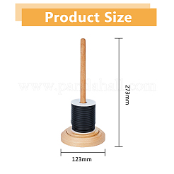 Hilandero giratorio de hilo de madera para tejer cinta&nbsp;DIY-WH0496-13