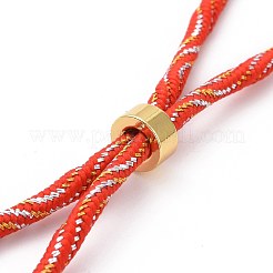 Bracelets argentés en corde de nylon&nbsp;MAK-C003-03G-10