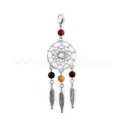 Tibetischer stil Aluminium Anhänger & Charms&nbsp;X-HJEW-JM00392