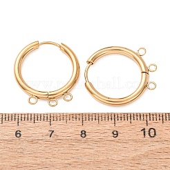 Orecchini a cerchio huggie in acciaio inossidabile 304&nbsp;STAS-D183-03C-G