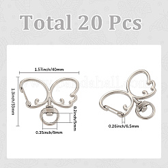 20 fermoirs pivotants en alliage&nbsp;FIND-SC0017-28P