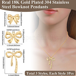 9 pendentif en acier inoxydable 304&nbsp;STAS-BBC0007-05