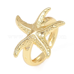 Manschettenringe aus Messing mit Ozeanmotiv&nbsp;RJEW-C135-01G-16