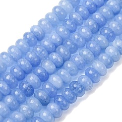 Natürliche weiße Jade perlen Stränge&nbsp;G-E507-01-09