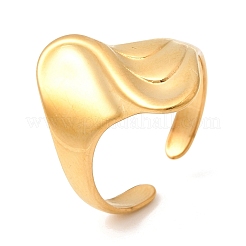 Anelli aperti con polsino in acciaio inossidabile 304 per donna&nbsp;RJEW-L342-11G