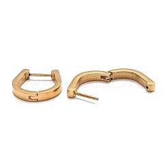 Boucles d'oreilles créoles en acier inoxydable 304&nbsp;STAS-J033-14B-G