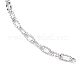 2.5 mm 304 Edelstahl-Büroklammerketten-Fußkettchen&nbsp;AJEW-AN00750