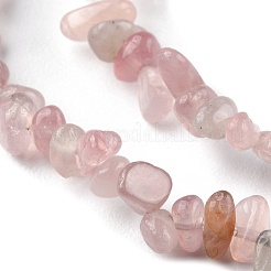 Natürlichen Rosenquarz Perlen Stränge&nbsp;G-G0003-B05