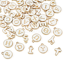 2 sac de 2 styles de breloques en émail avec lettres initiales de l'alphabet A à Z&nbsp;ENAM-TA0003-68