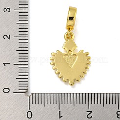 Gestellvergoldete europäische Anhänger aus Messing mit Emaille&nbsp;KK-I718-25G-02