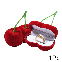 1 x Valentinstag-Geschenkbox mit Samtring in Kirschform&nbsp;VBOX-YW0001-01