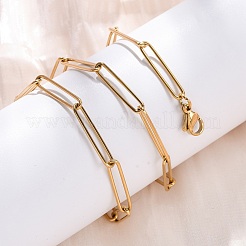 Collares de cadena con clip de acero inoxidable 304&nbsp;NJEW-Q013-02G