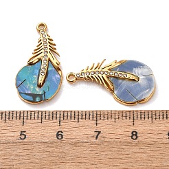 Pendentifs en coquillages teints&nbsp;SH-K002-02G