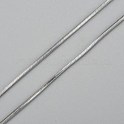 Anlaufgeschützte quadratische Schlangenketten aus Edelstahl 304&nbsp;NJEW-P170-01P-08