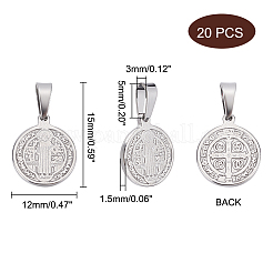 20 pendentif en acier inoxydable 304&nbsp;STAS-DC0012-64