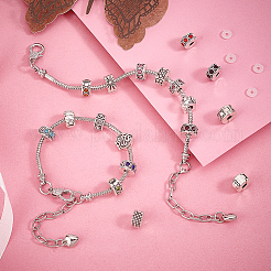 DIY-Armbandherstellungsset im europäischen Stil mit Herz aus Legierung&nbsp;DIY-PH0022-01