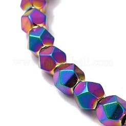 Fili di perline di ematite sintetica non magnetica con vernice da forno&nbsp;G-I364-P01-01