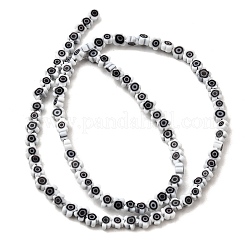 Chapelets de perle de millefiori en verre manuelles&nbsp;LAMP-J035-4mm-18
