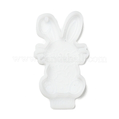 Moules à pendentif en silicone pour porte-clés lapin de pâques&nbsp;SIL-Z018-06B