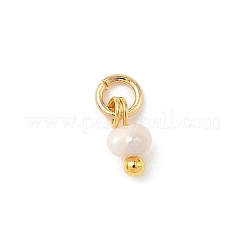 Natürliche Süßwasser-Zuchtperlen-Unterlegscheibe-Charms&nbsp;X-PALLOY-JF04393-02