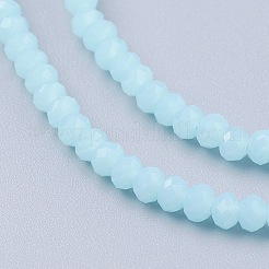 Fili di perline giada di vetro imitato&nbsp;LS-GLAA-G045-A10