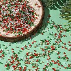 4 Farbige Weihnachtsperlen&nbsp;SEED-X0058-13