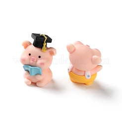 6 Stück Schweinchen-Displaydekoration aus Kunstharz.&nbsp;AJEW-S037-01