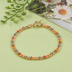 Bracciali a catena cordolo in ottone&nbsp;BJEW-JB05507
