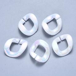 Opake Acryl Verknüpfung Ringe&nbsp;OACR-S036-002A-C01