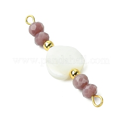 6 pz. ciondolo connettore conchiglia trochide naturale&nbsp;PALLOY-JF03382