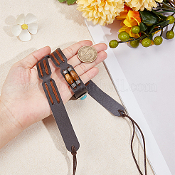 Cintura da cappello da cowboy del sud-ovest con perline ovali turchesi sintetiche&nbsp;DIY-WH0449-02