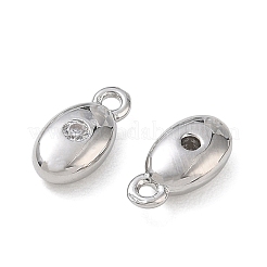 Dijes de latón con micro pavé de circonitas cúbicas transparentes de Shegrace&nbsp;XGRQ7H528-958P