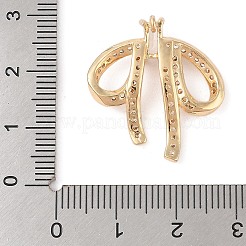 Pendenti in zirconi cubici trasparenti in micro pavè di ottone&nbsp;LS-KK-N256-18G