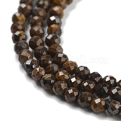 Fili di perline di occhio di tigre naturale&nbsp;G-M399-03A-01