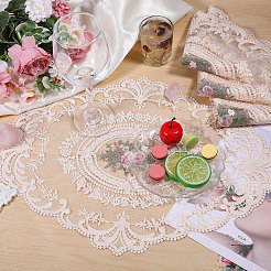 Blumenuntersetzer aus Polyester&nbsp;AJEW-WH0609-184